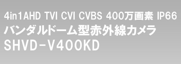 TVI/AHD/CVI/CVBS 4in1 防犯カメラ 屋外 400万画素 赤外線 バンダル